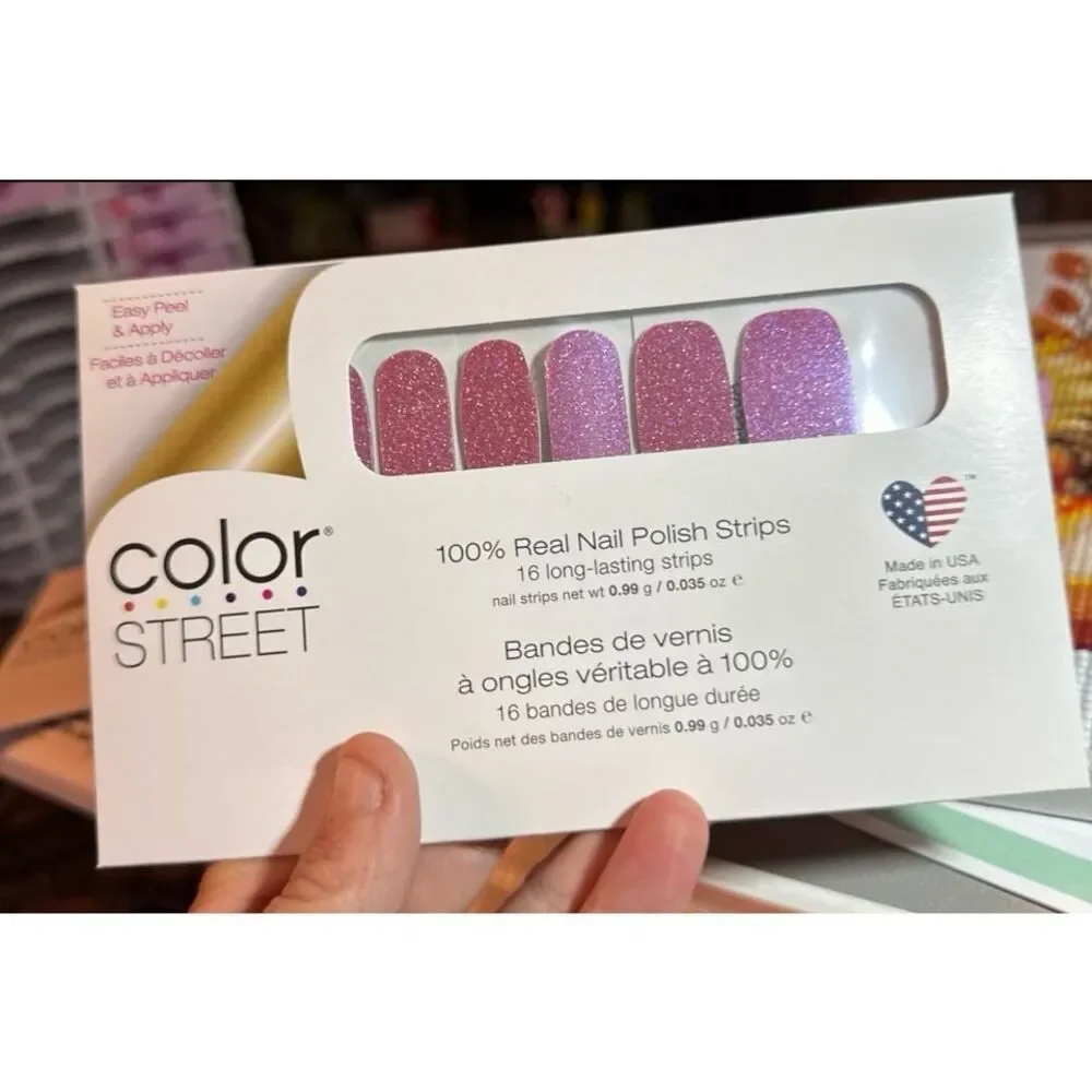Czech Me Out  Color Street Pink Party Nail Strips/Czech Me Out